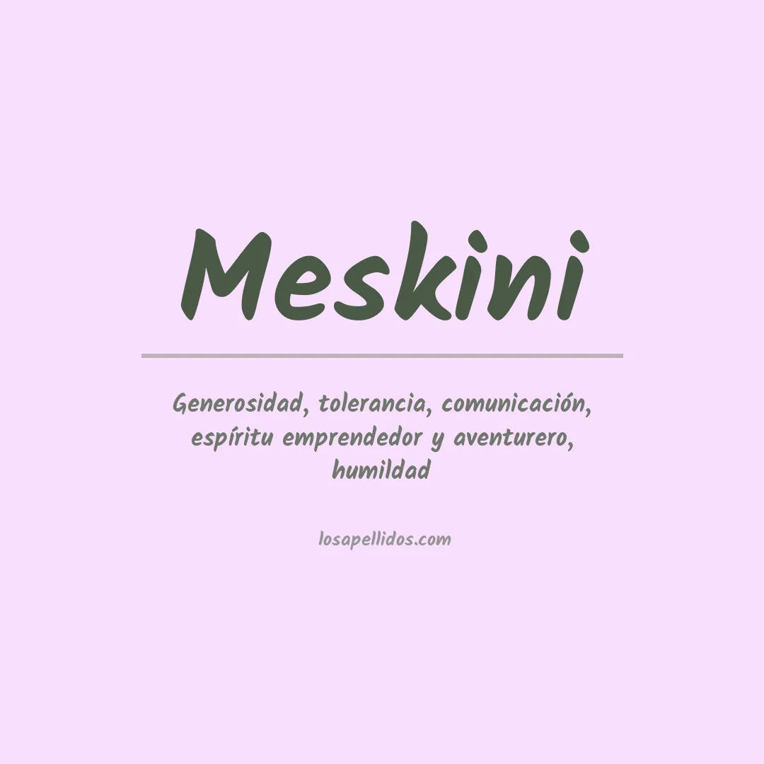 Apellido Meskini