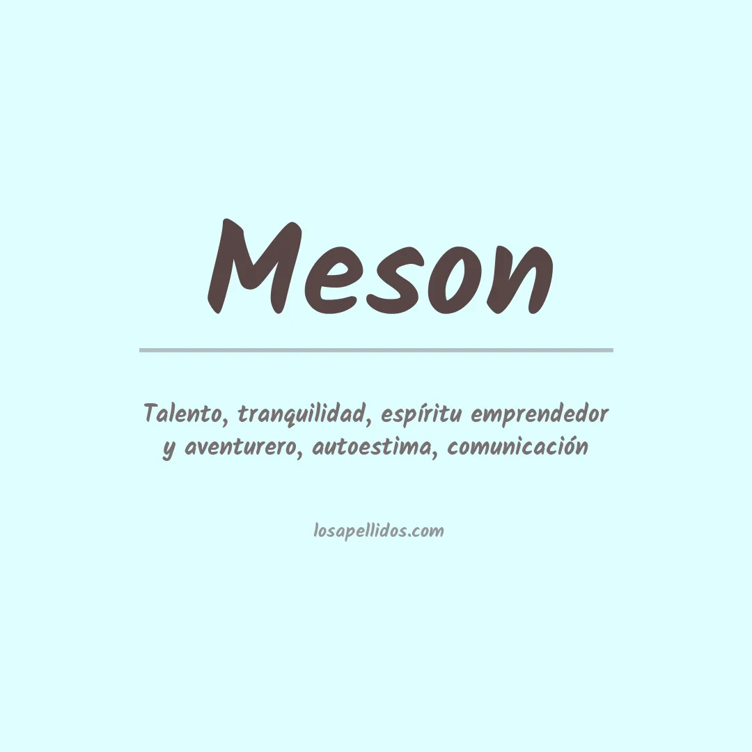 Apellido Meson
