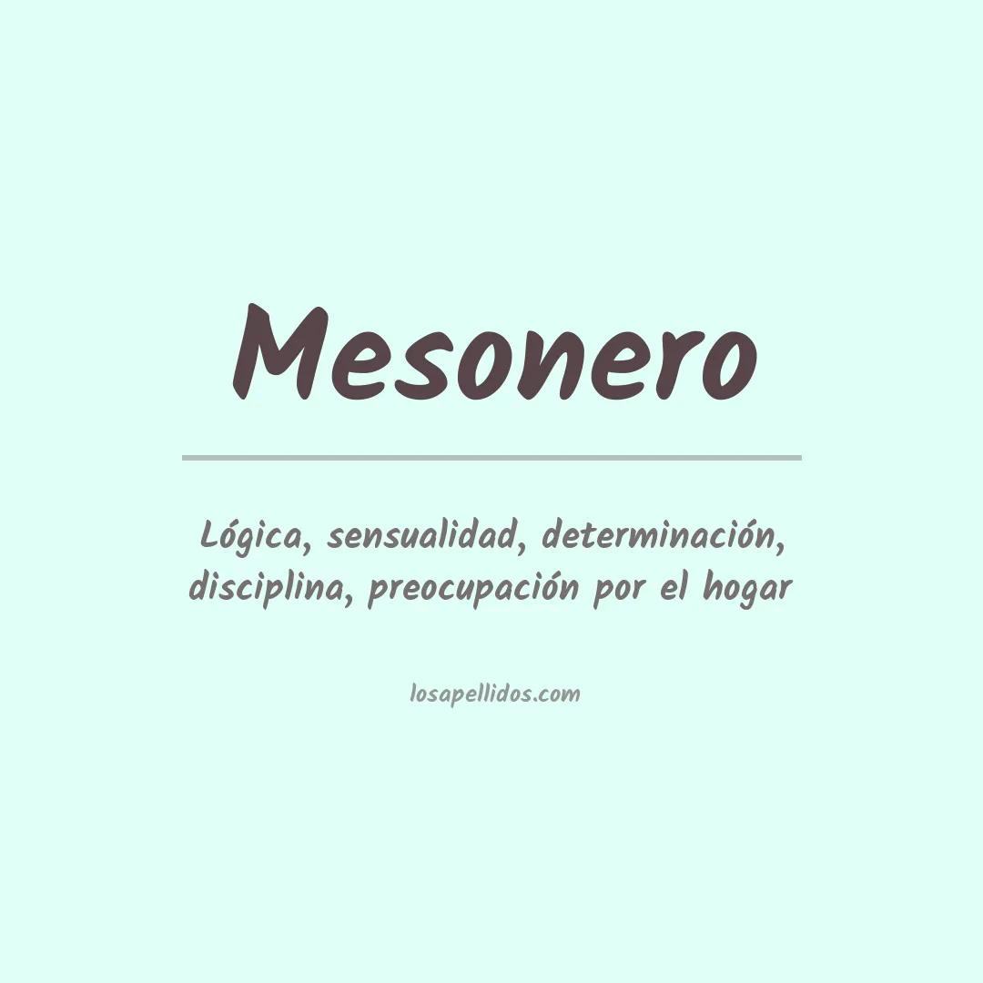 Apellido Mesonero