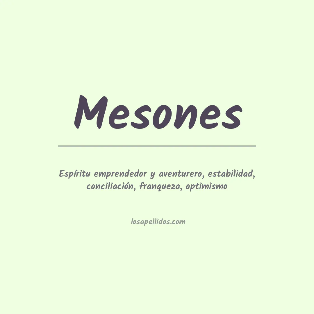 Apellido Mesones