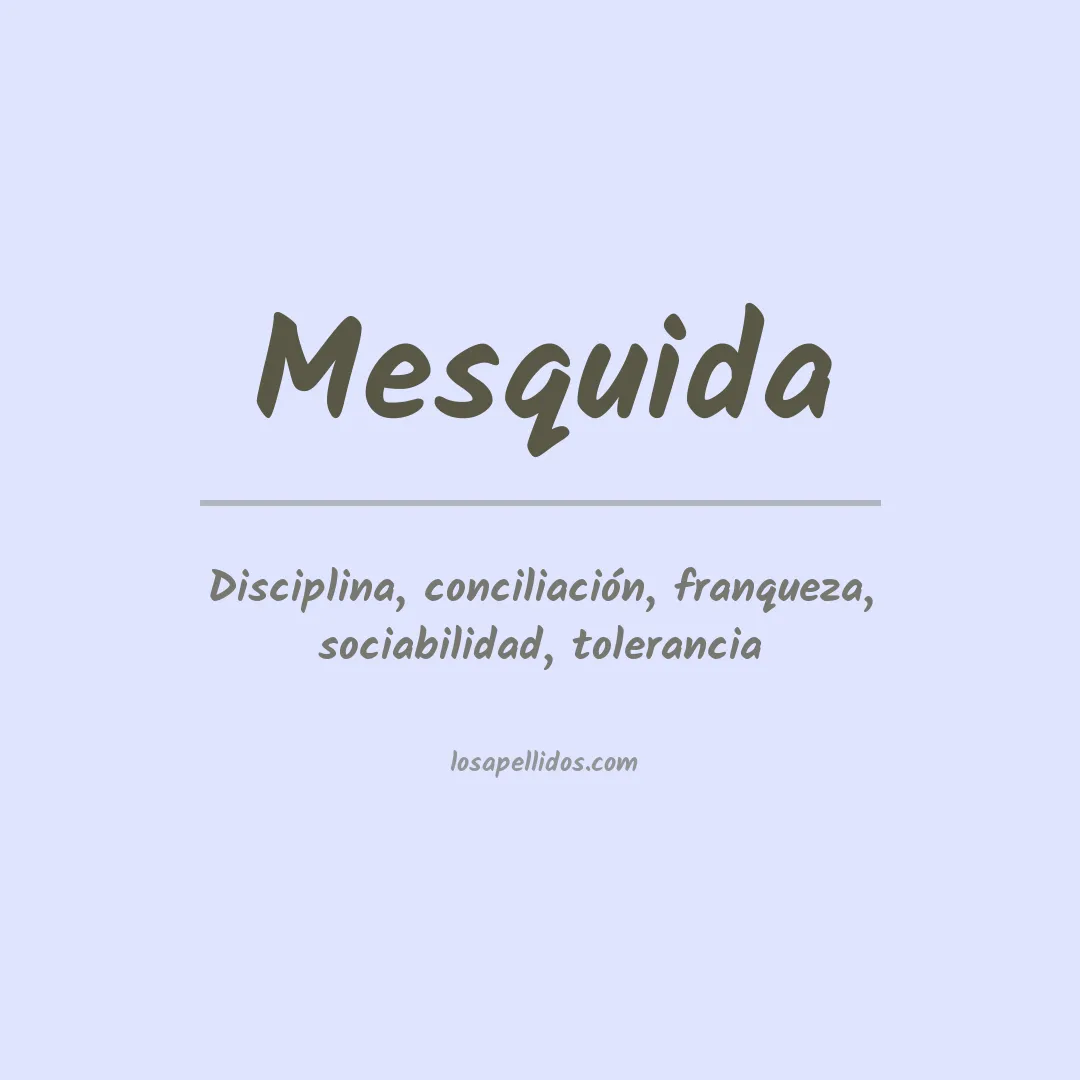 Apellido Mesquida