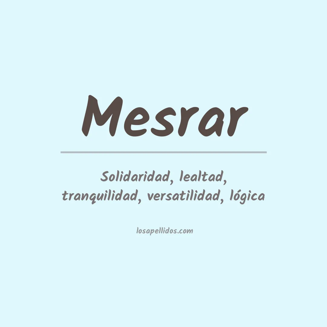 Apellido Mesrar