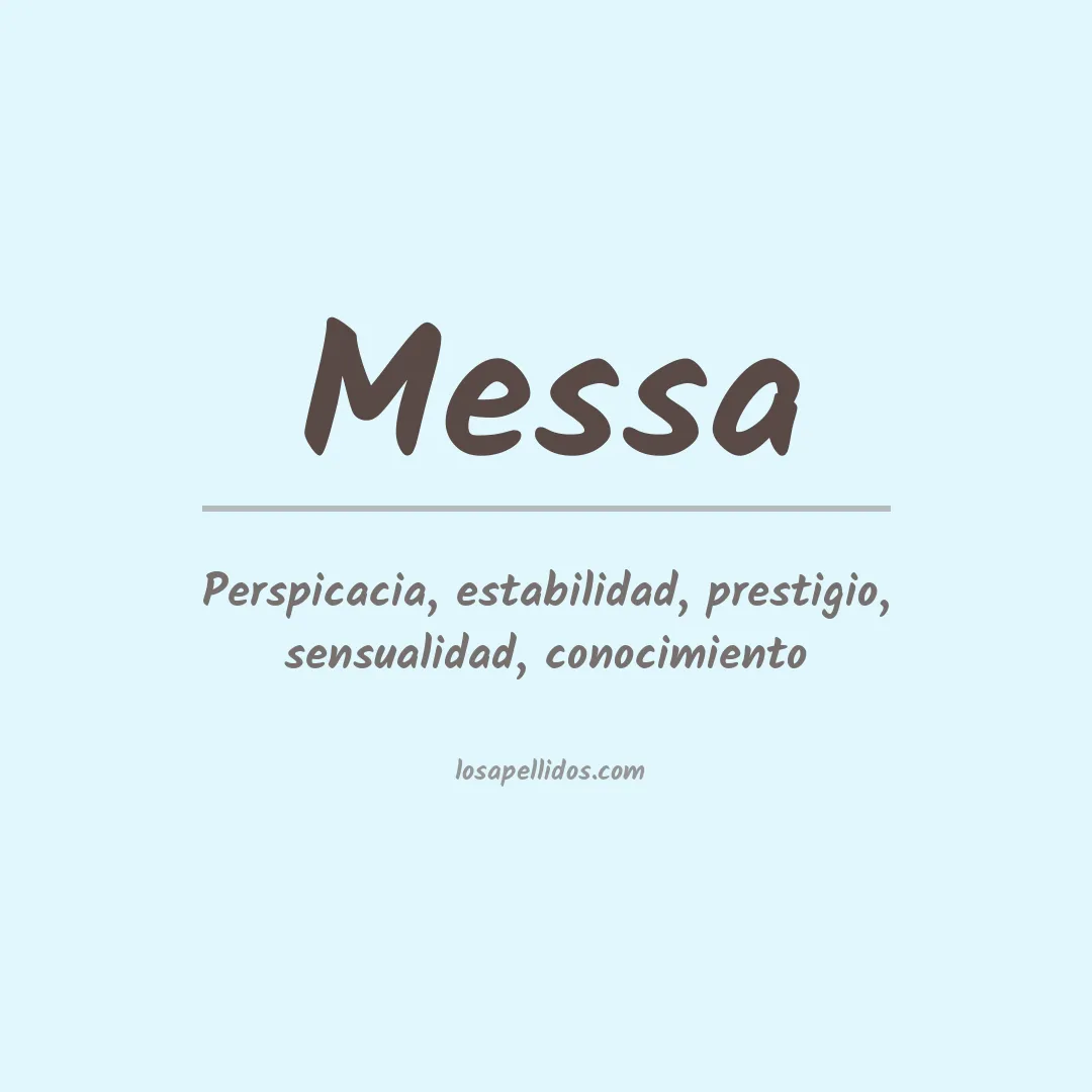 Apellido Messa
