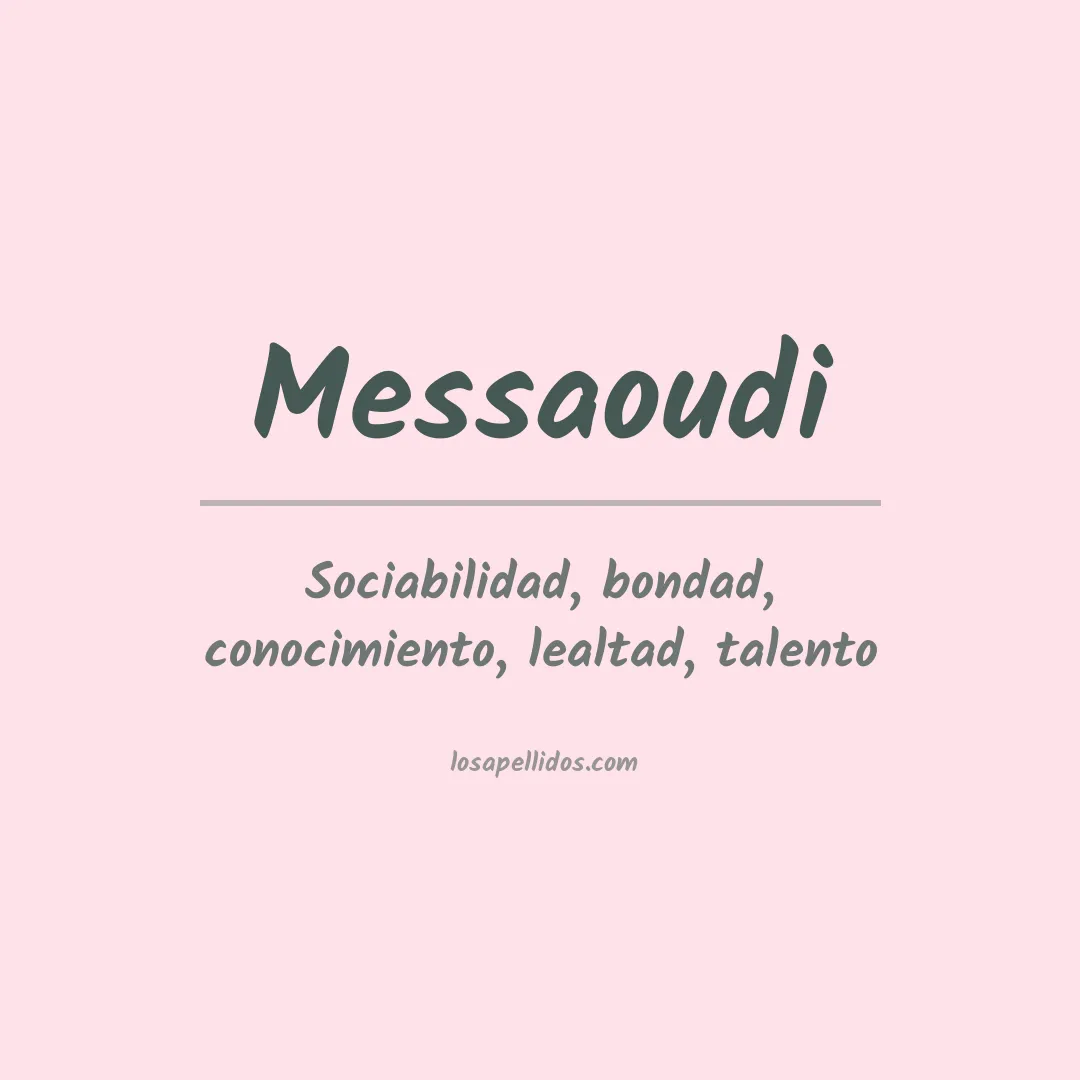 Apellido Messaoudi