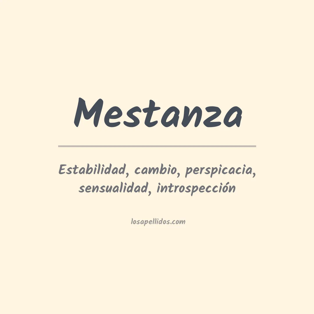 Apellido Mestanza