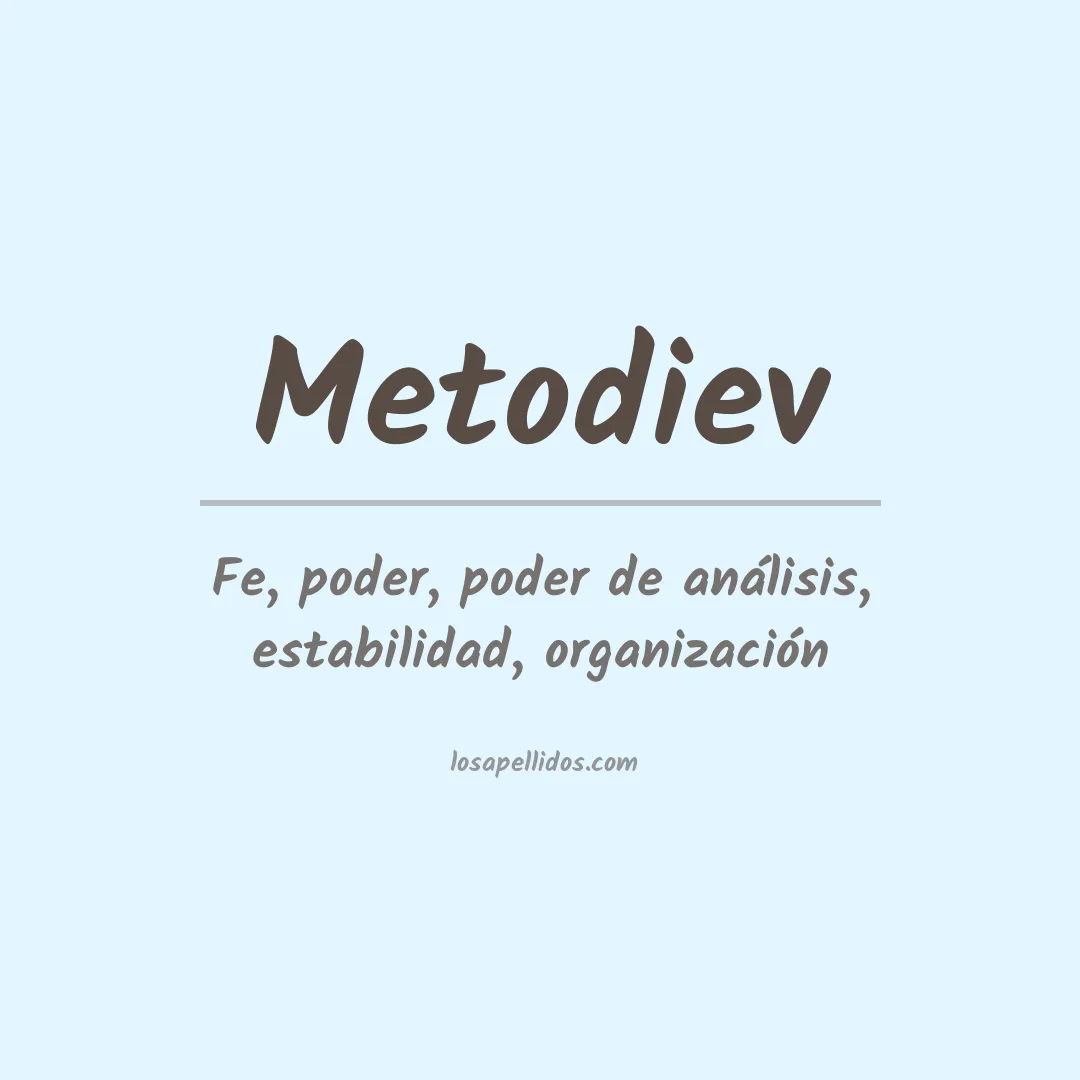 Apellido Metodiev