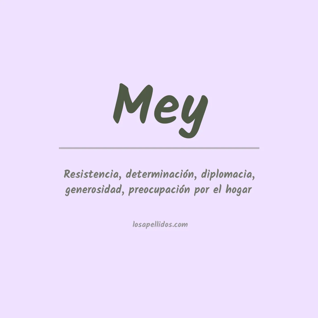 Apellido Mey