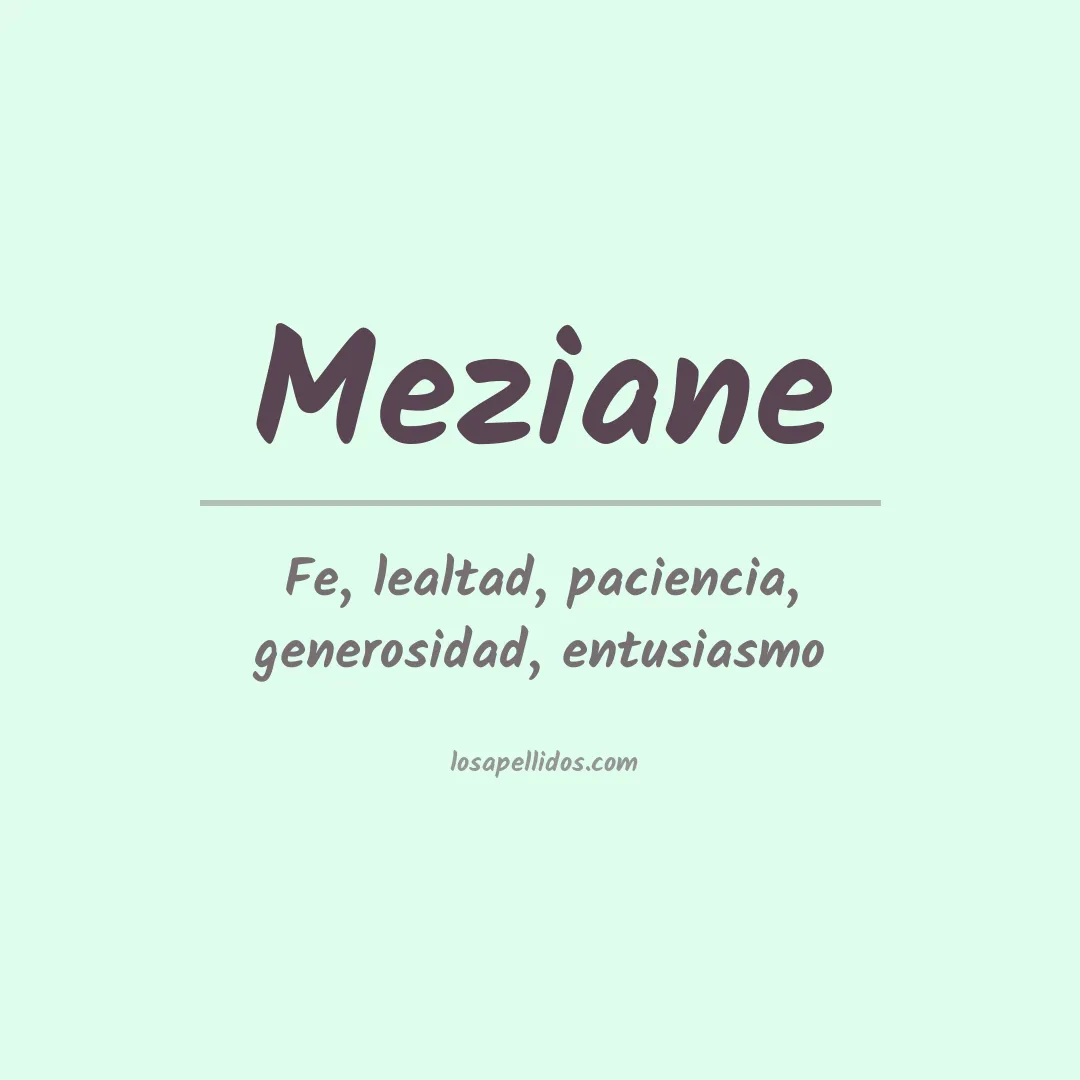 Apellido Meziane