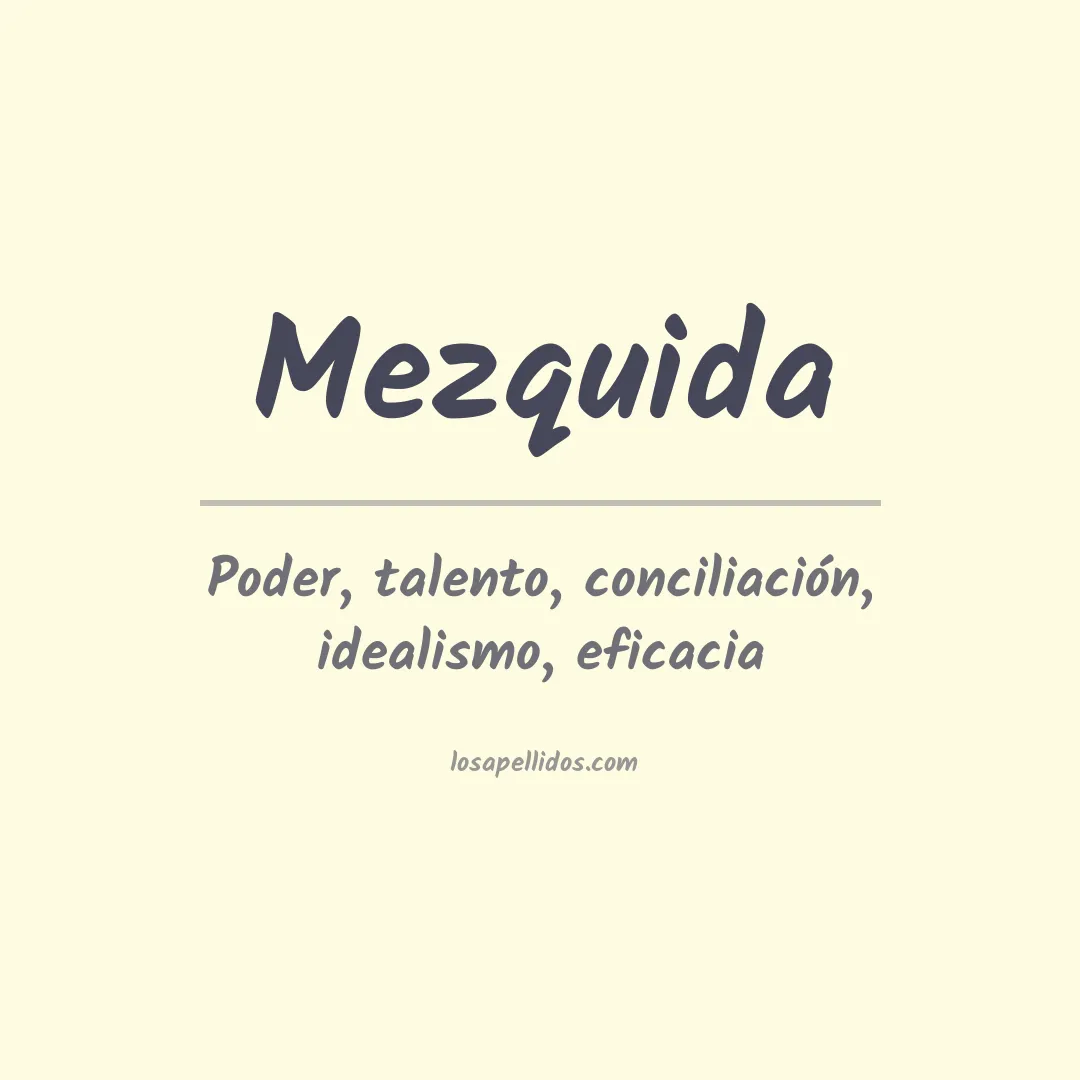 Apellido Mezquida