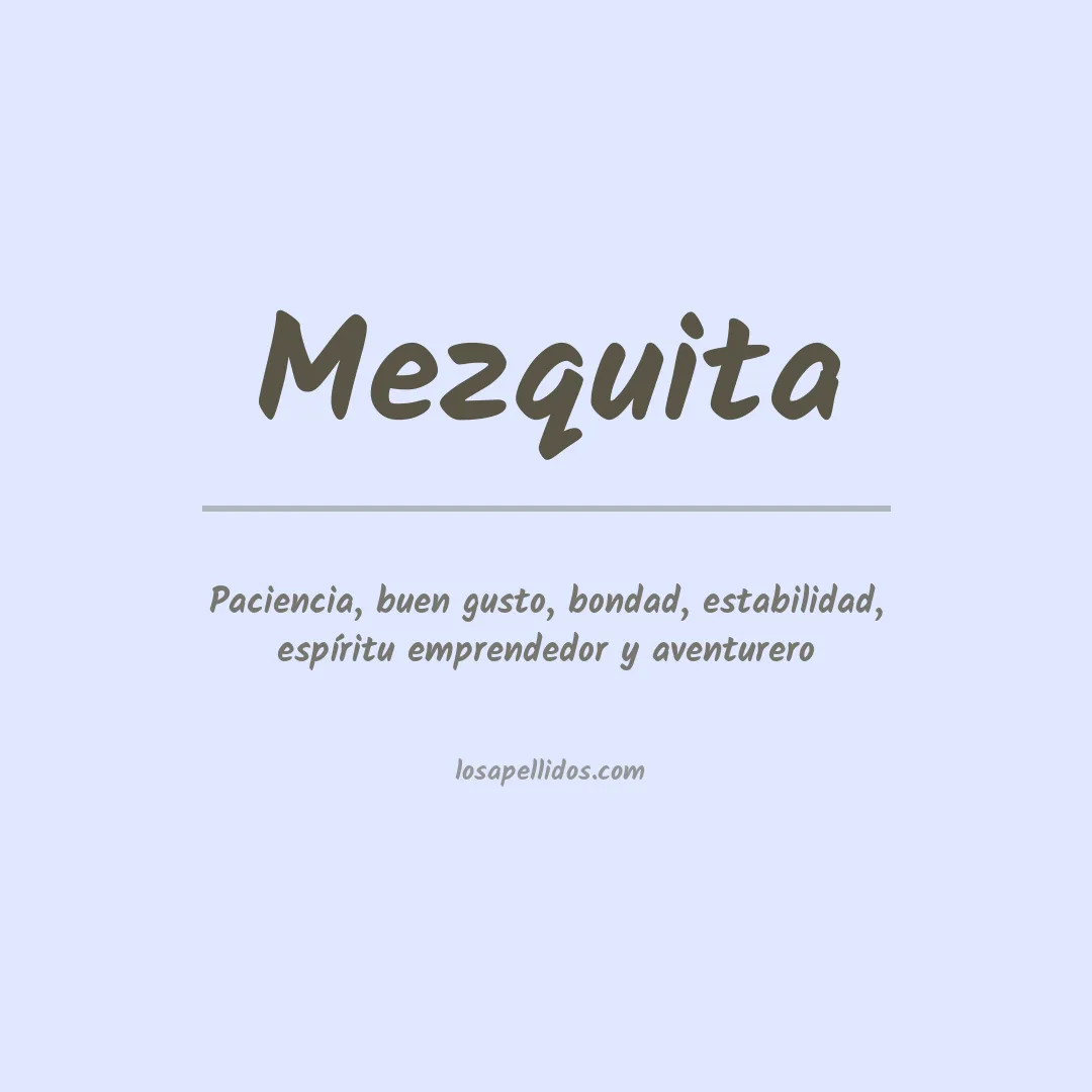 Apellido Mezquita