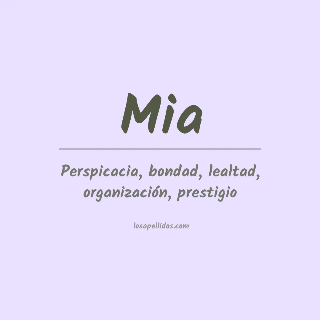 Apellido Mia