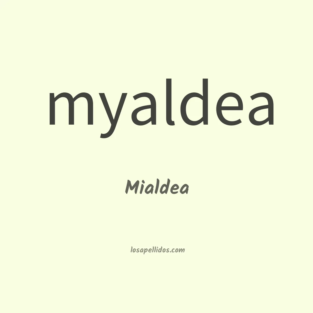 Mialdea en chino
