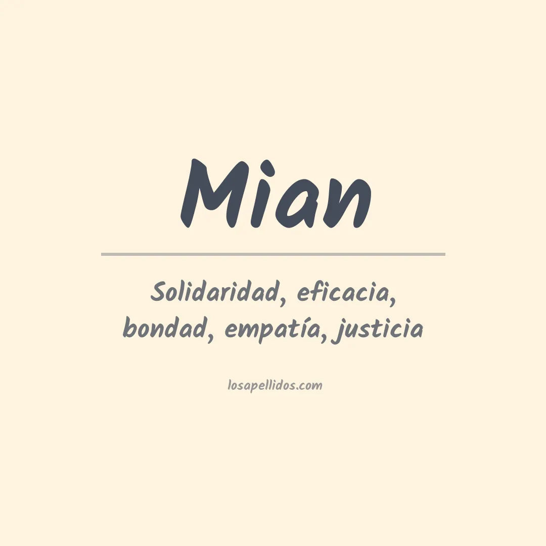 Apellido Mian