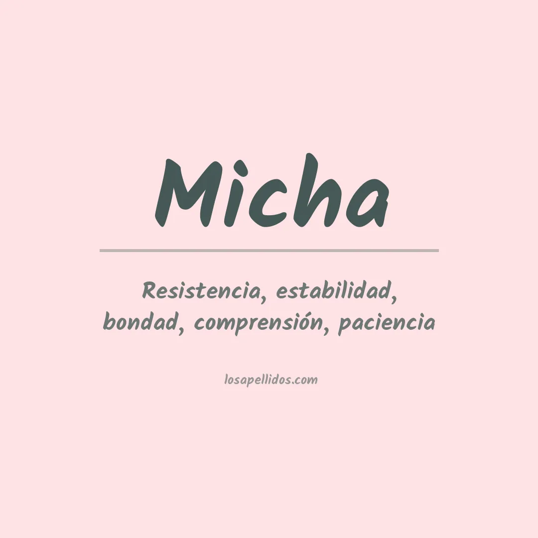 Apellido Micha