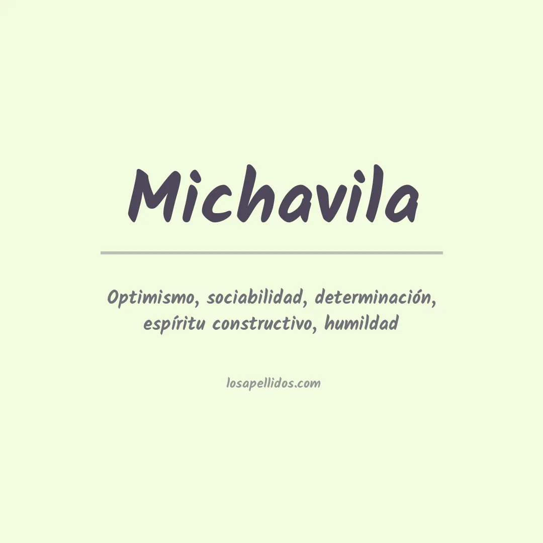 Apellido Michavila