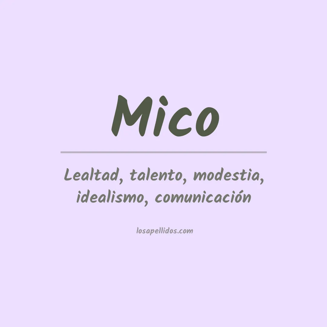 Apellido Mico