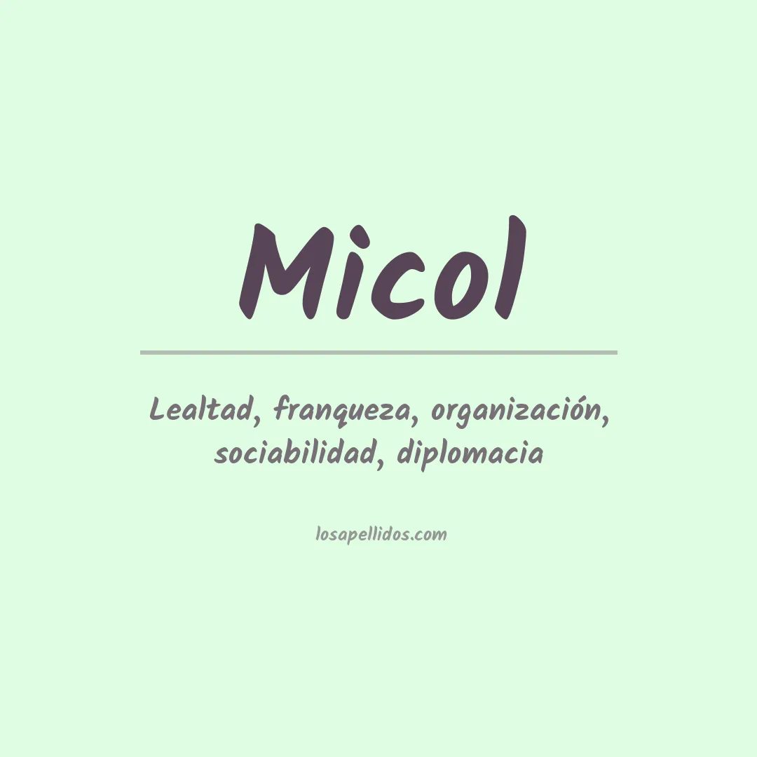 Apellido Micol