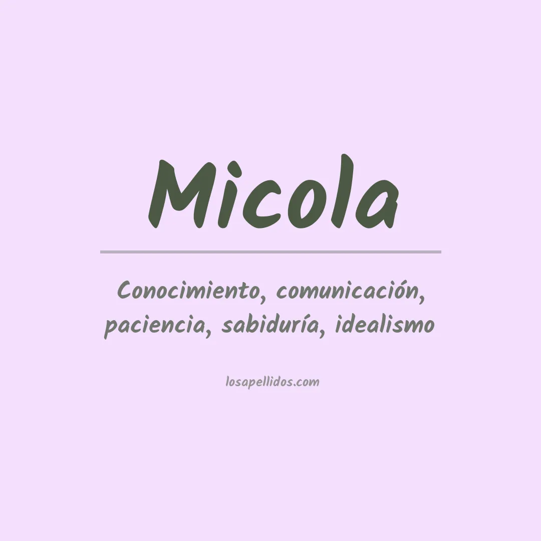 Apellido Micola
