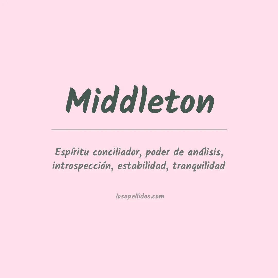 Apellido Middleton