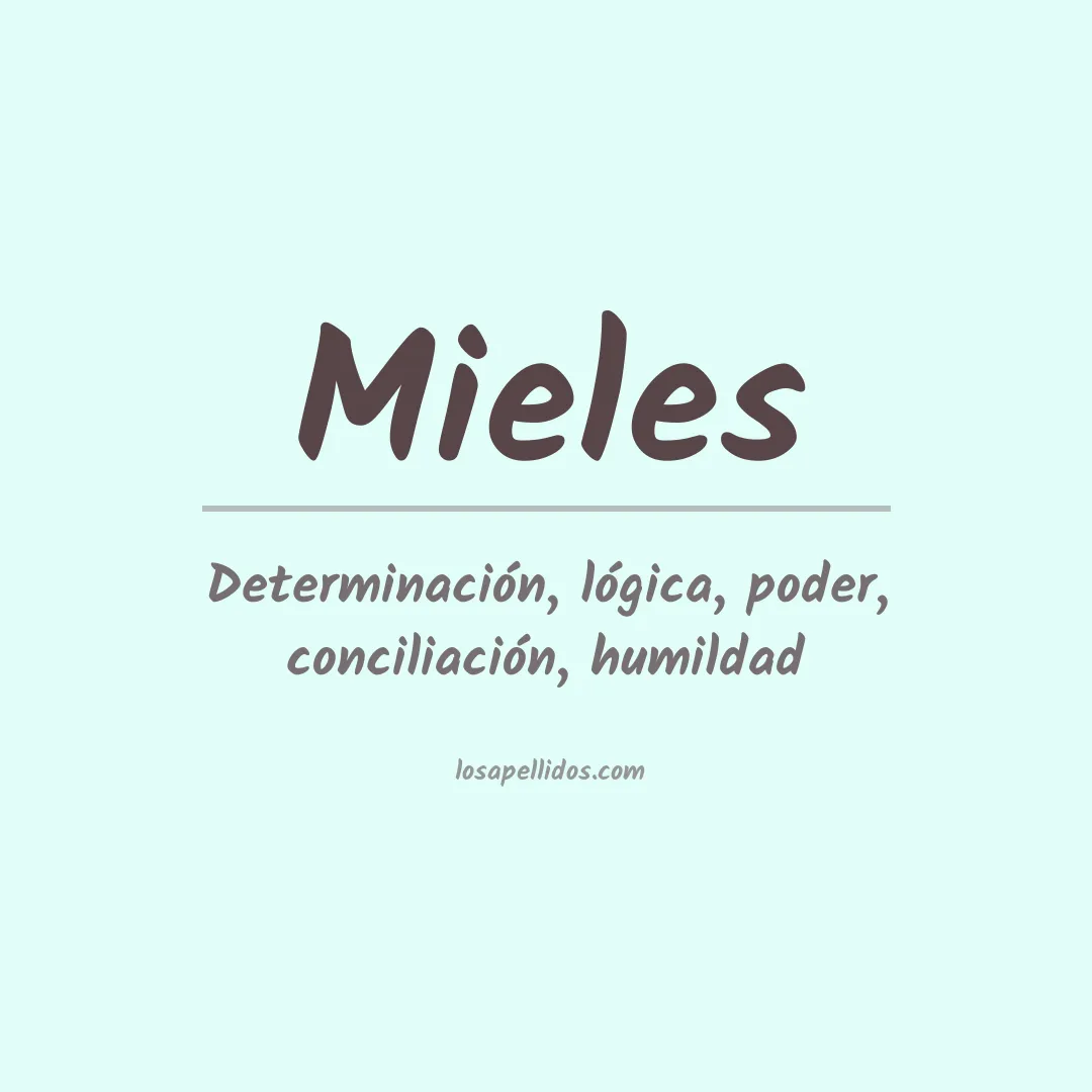 Apellido Mieles