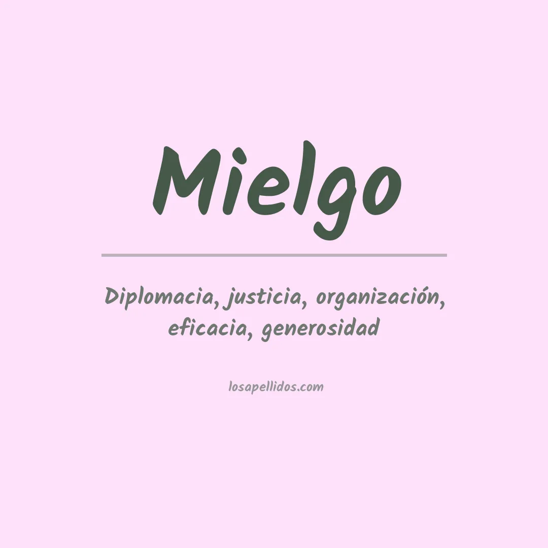 Apellido Mielgo
