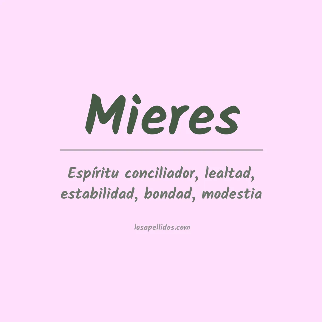 Apellido Mieres