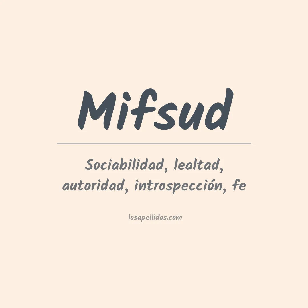 Apellido Mifsud