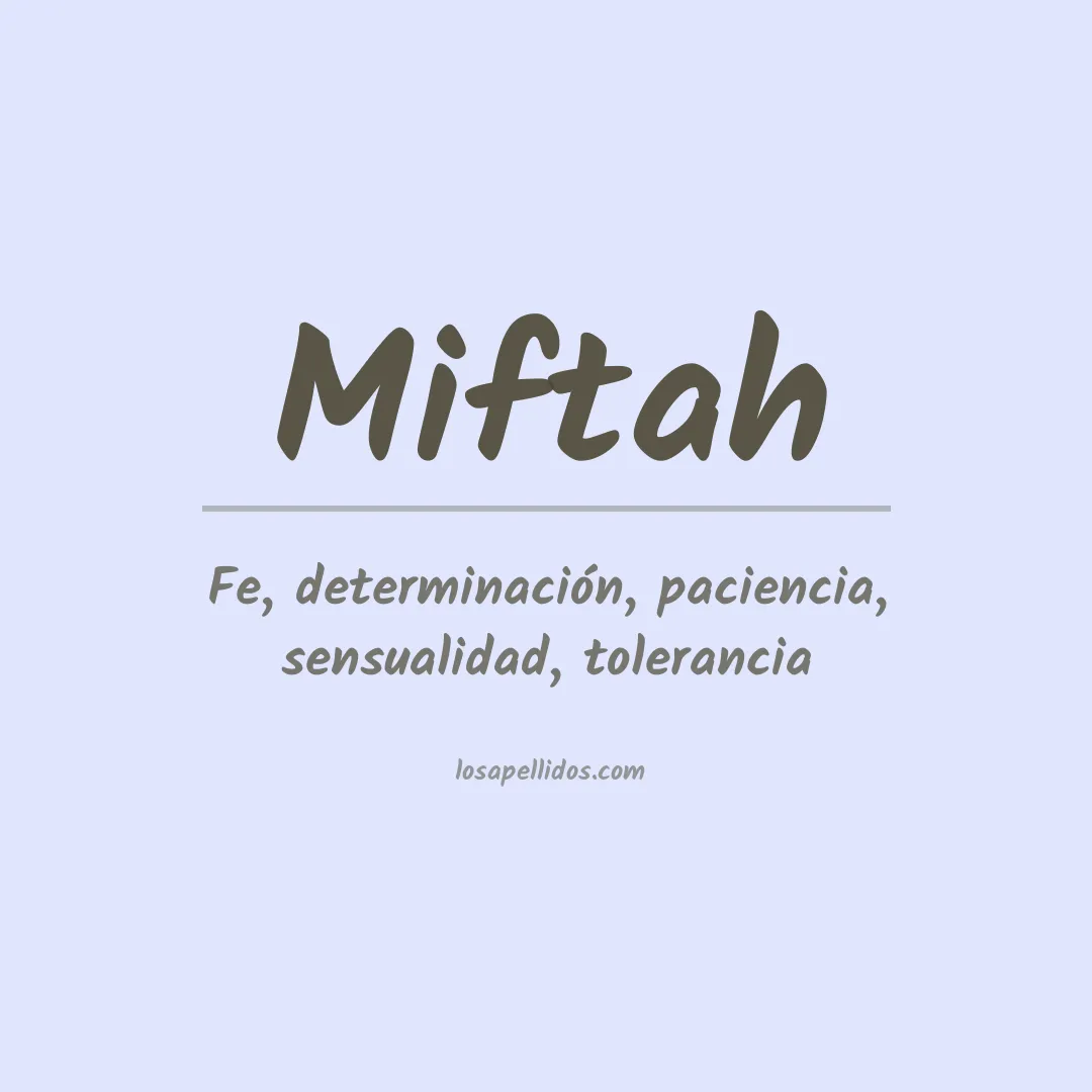 Apellido Miftah