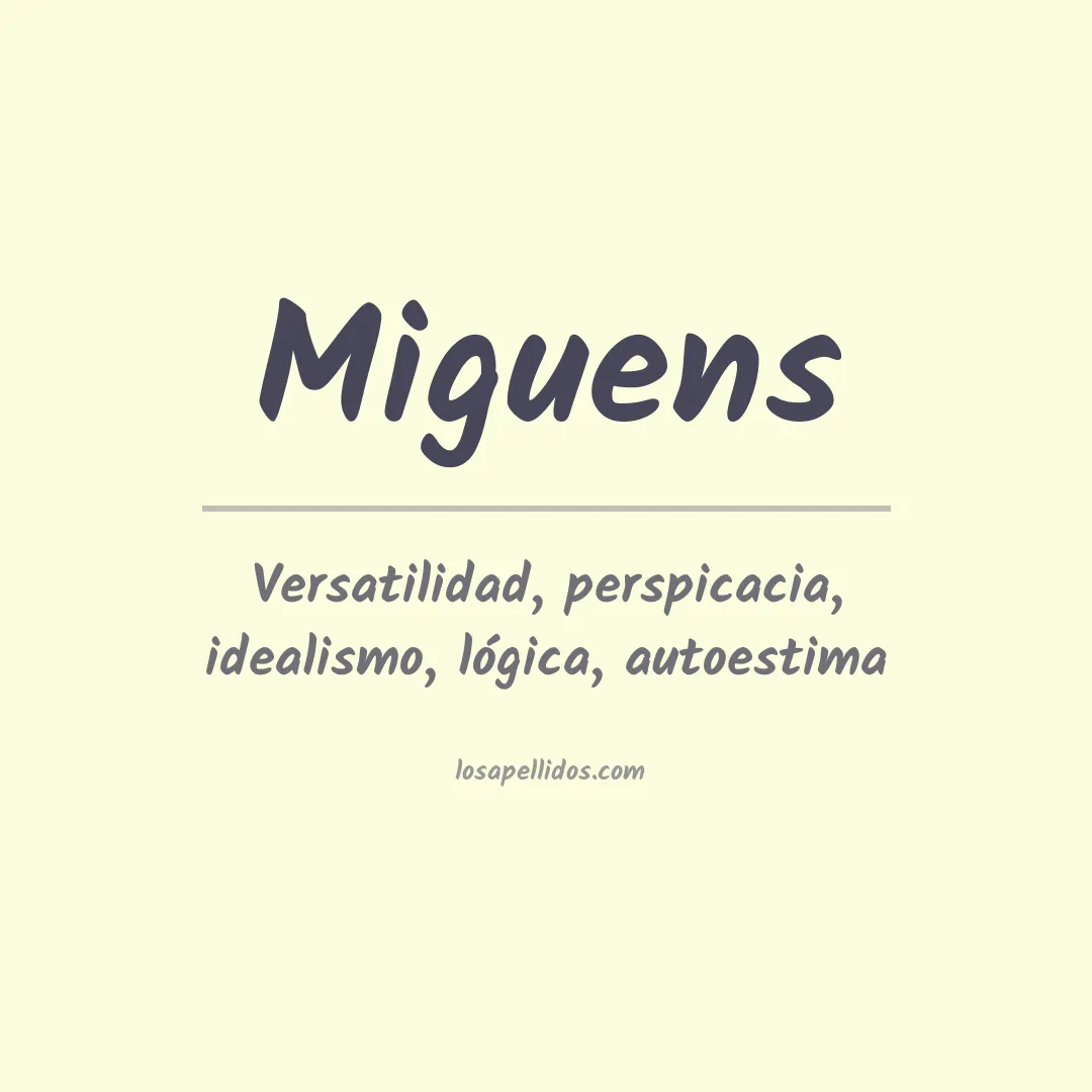 Apellido Miguens