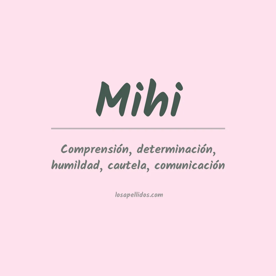 Apellido Mihi