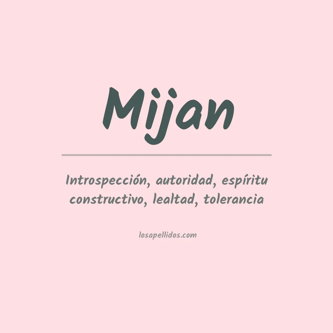 Apellido Mijan