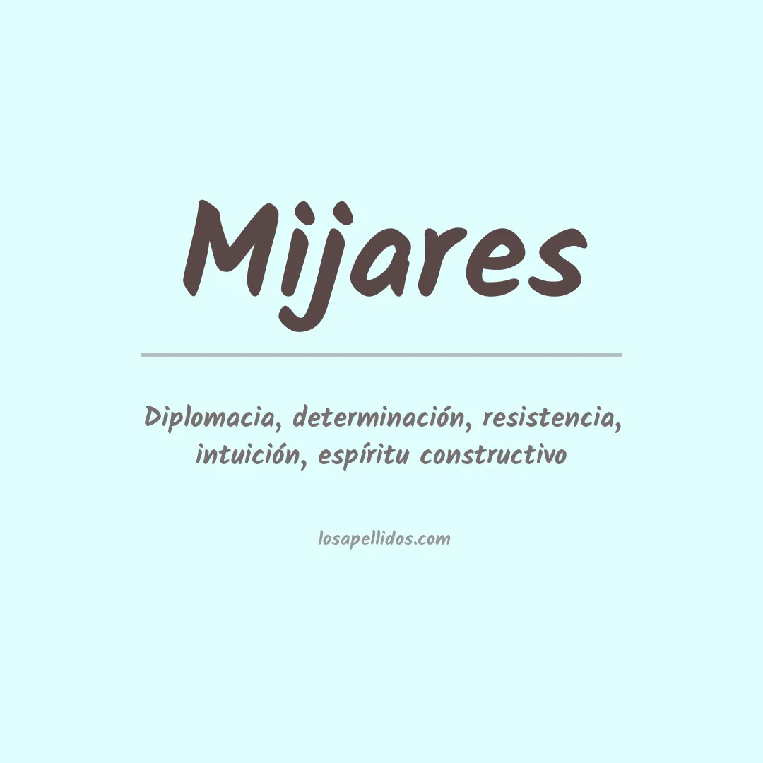 Apellido Mijares