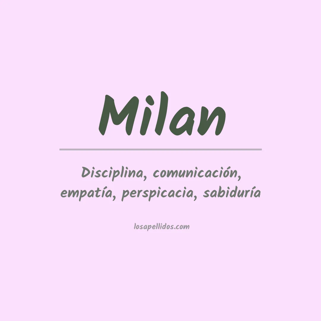 Apellido Milan