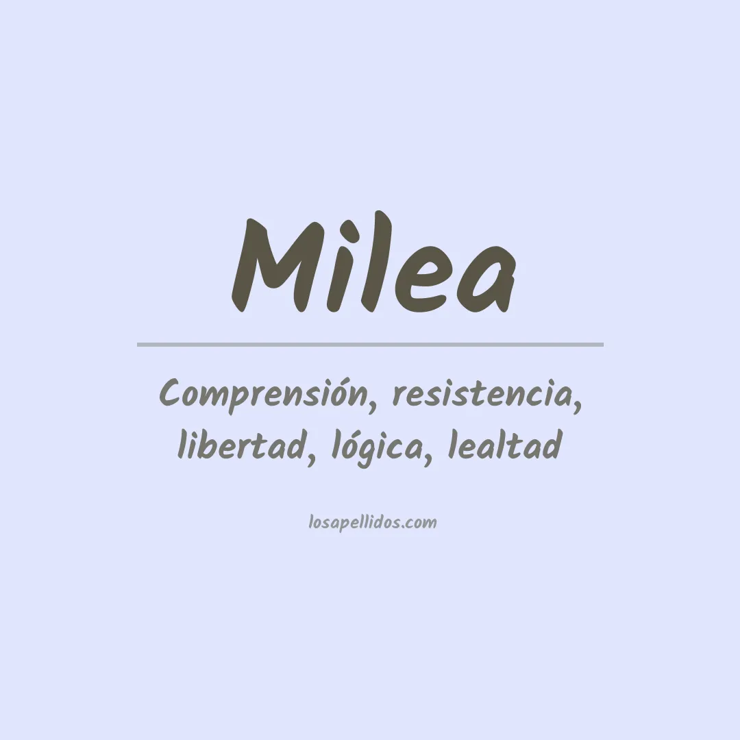Apellido Milea