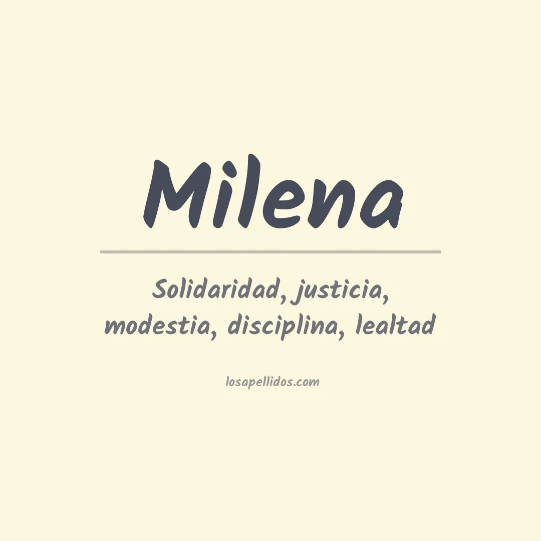Apellido Milena