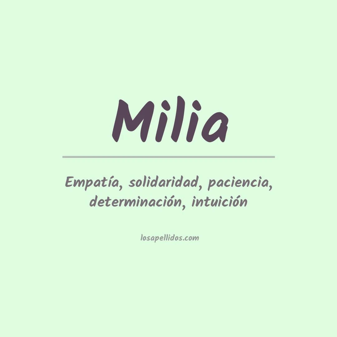 Apellido Milia