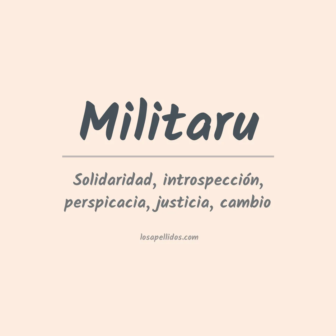 Apellido Militaru