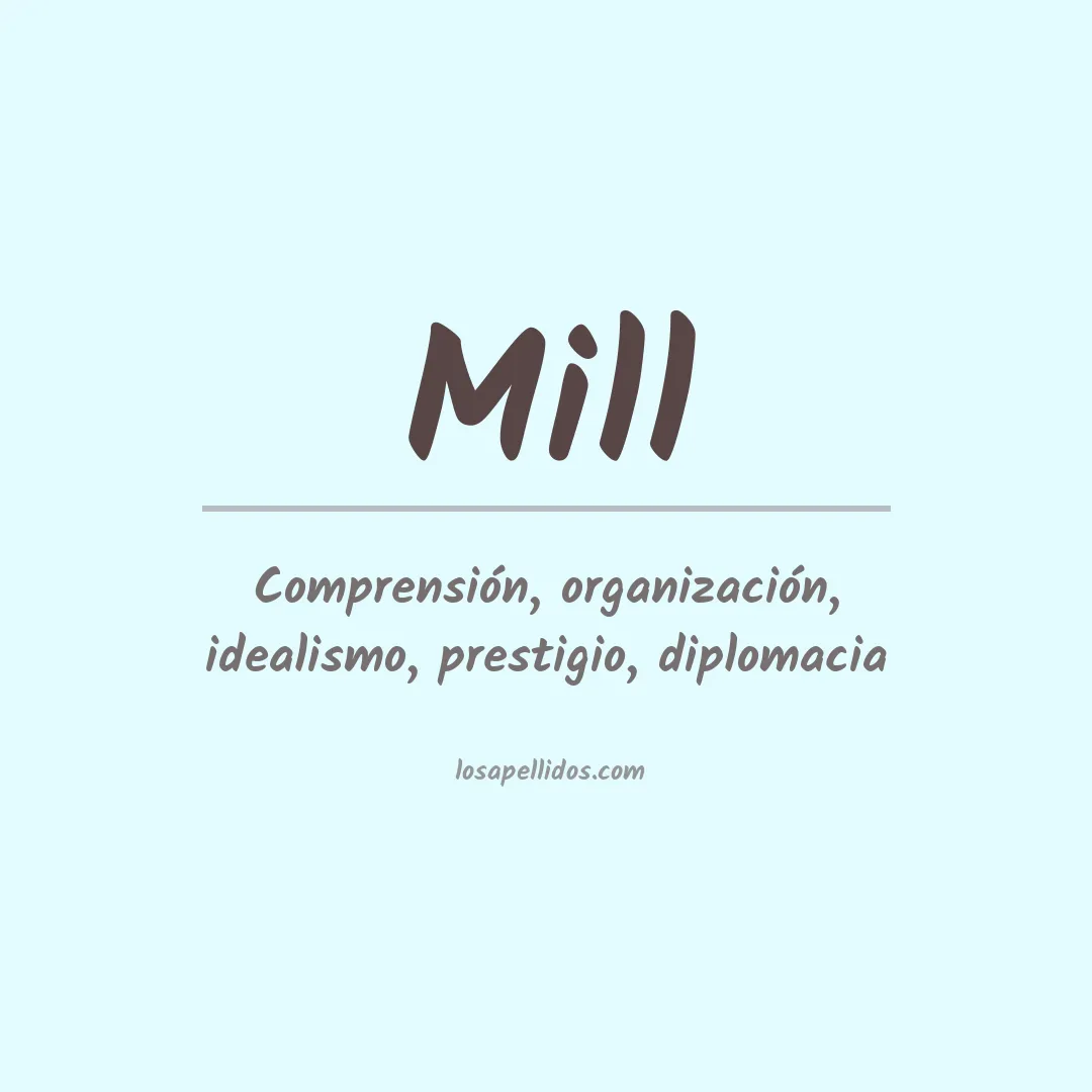 Apellido Mill