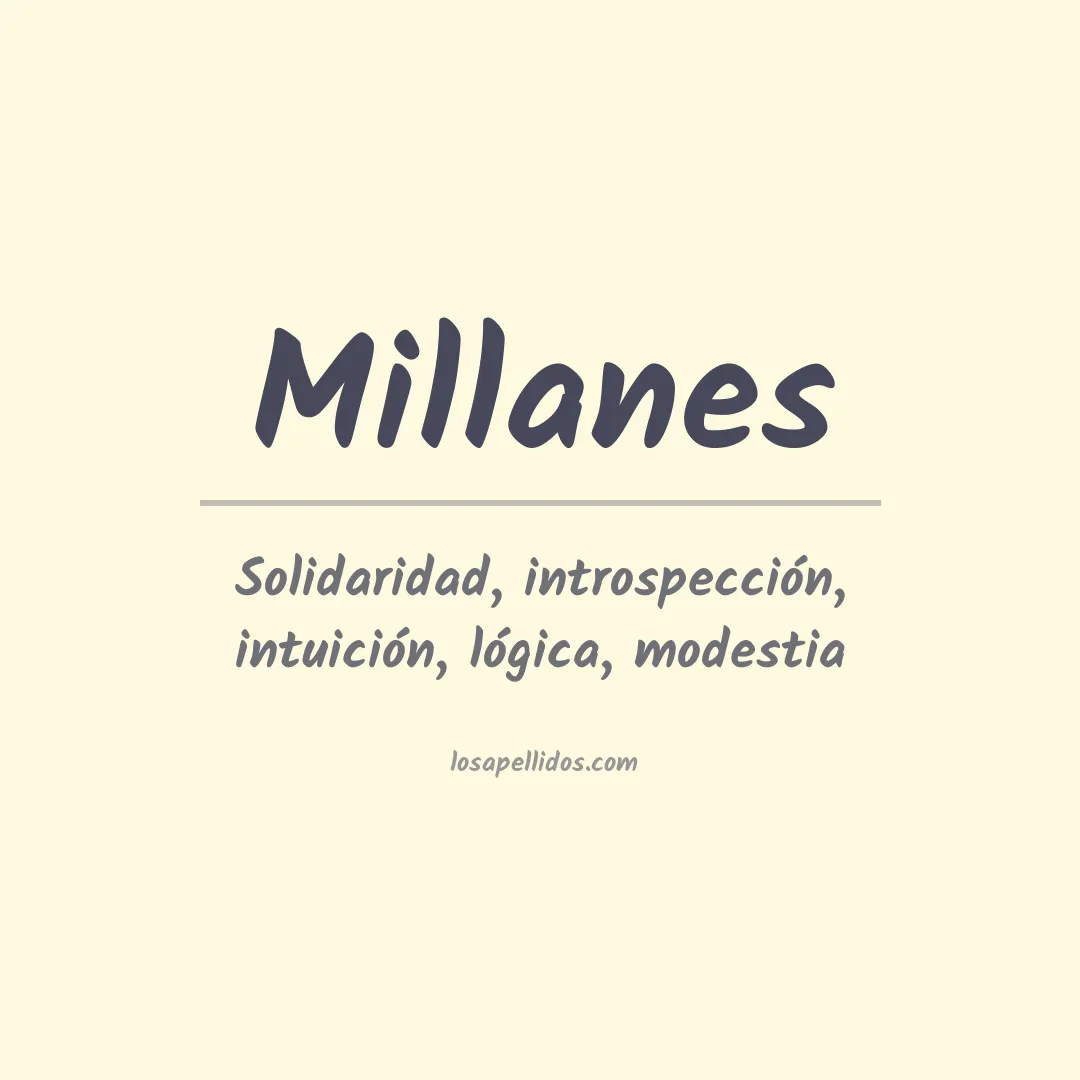 Apellido Millanes
