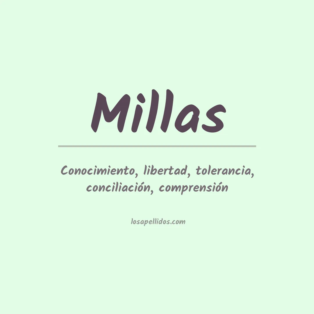 Apellido Millas