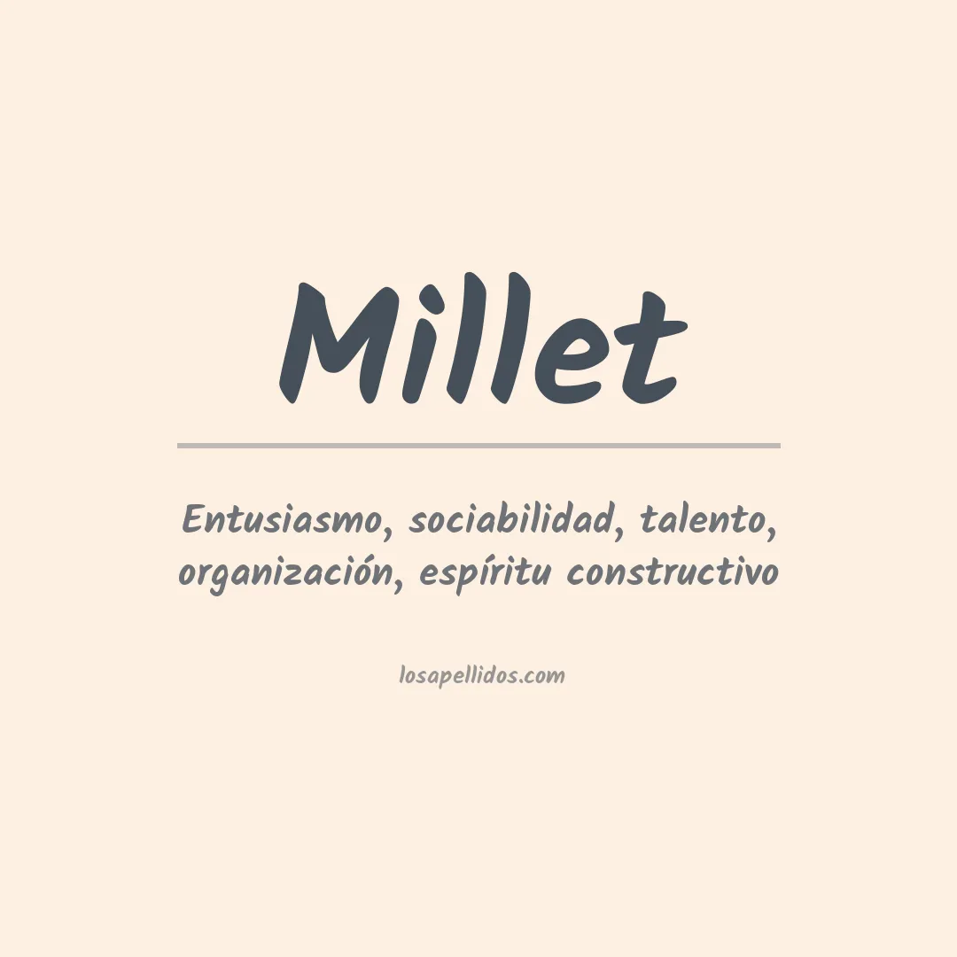 Apellido Millet