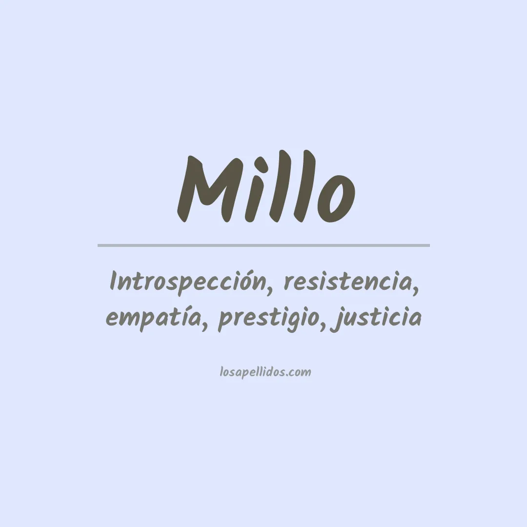 Apellido Millo