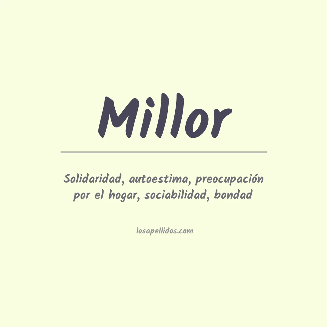 Significado del Apellido Millor