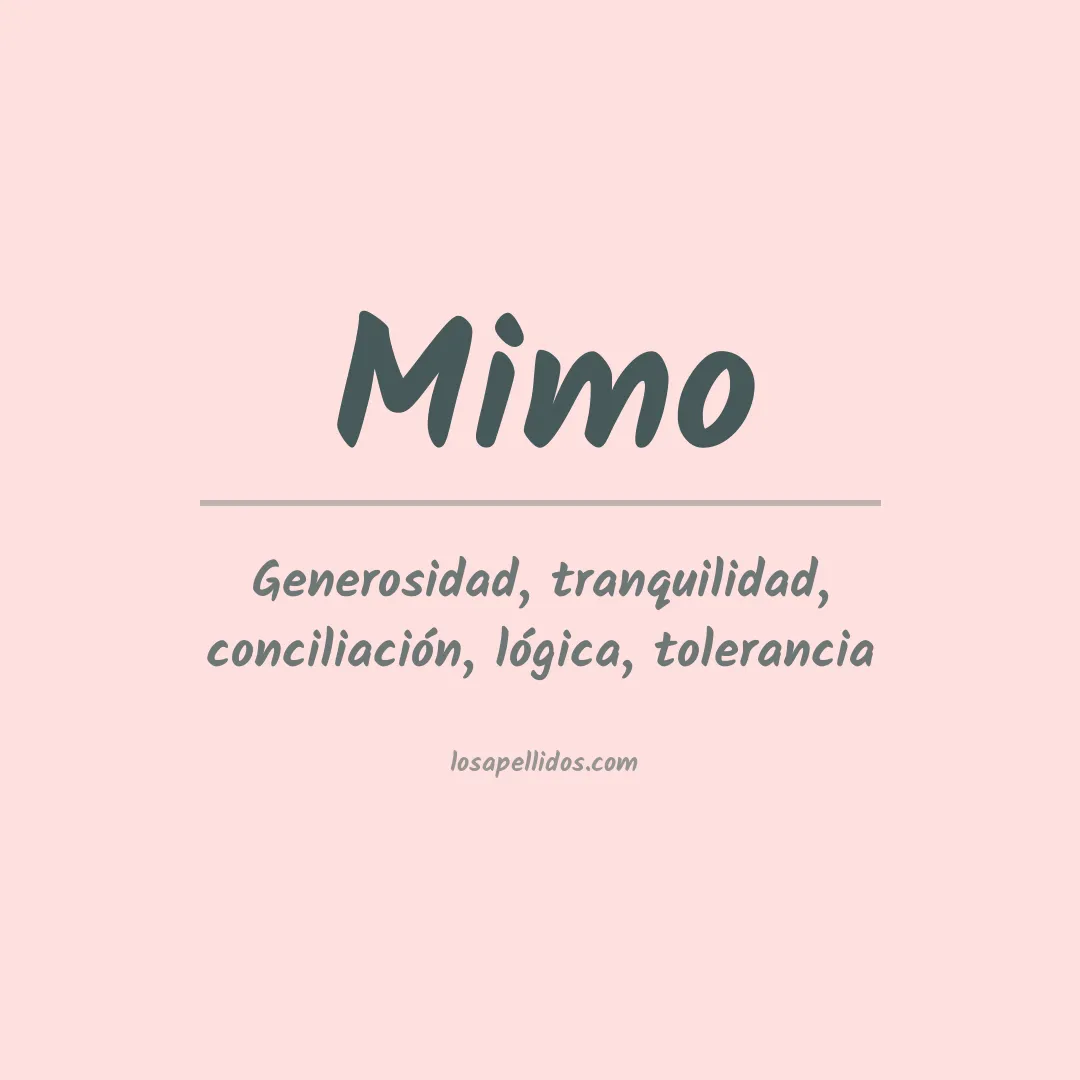 Apellido Mimo