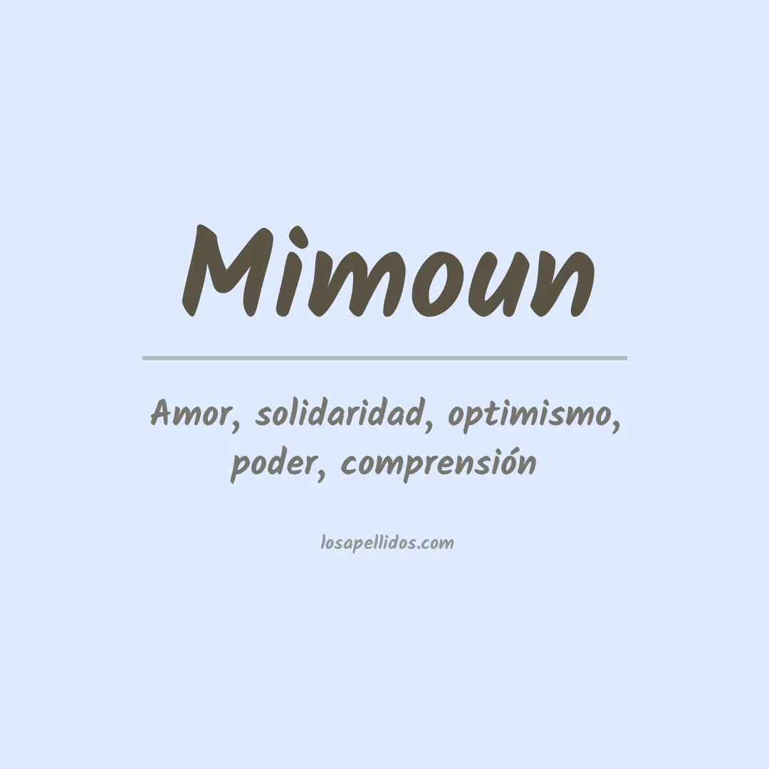 Apellido Mimoun