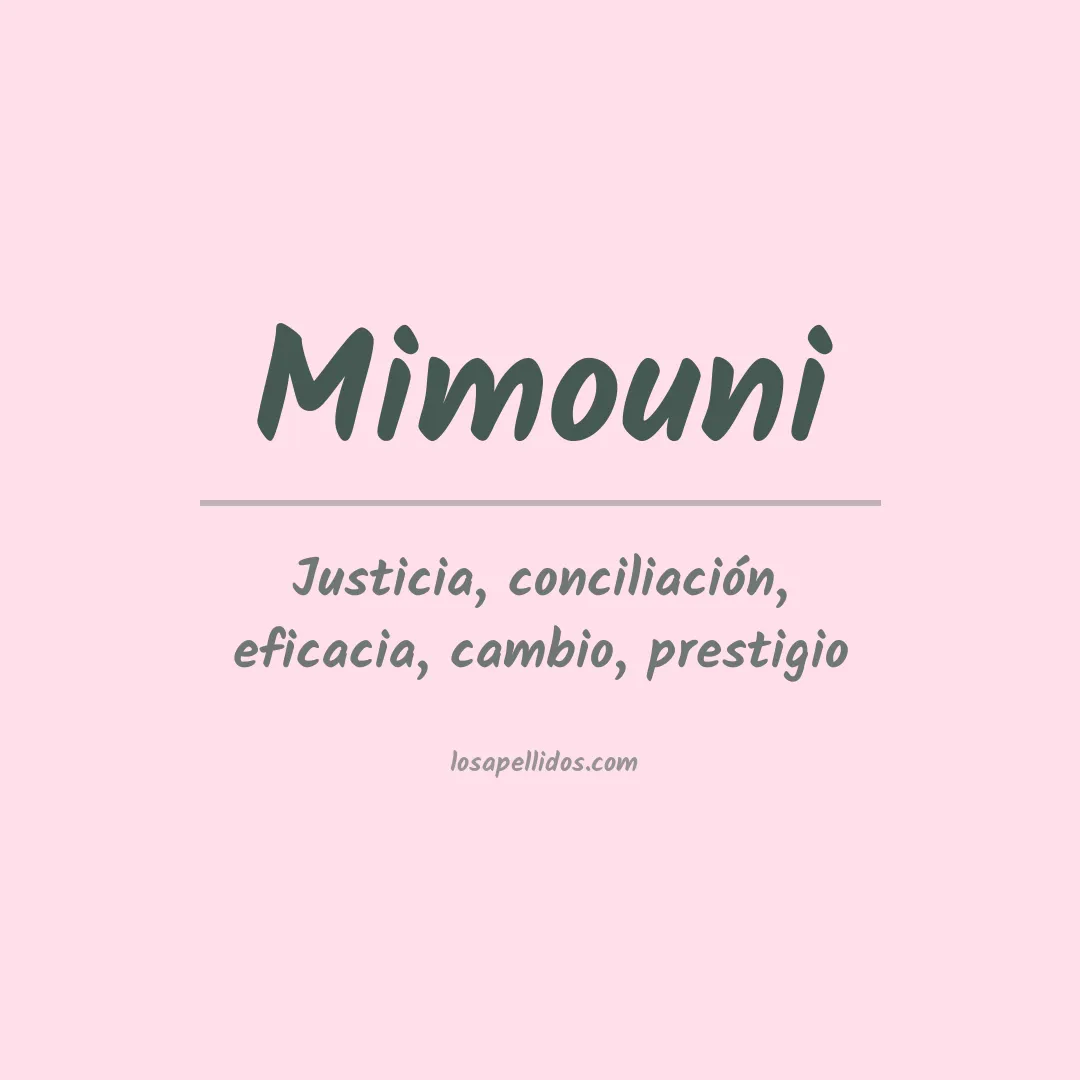 Apellido Mimouni