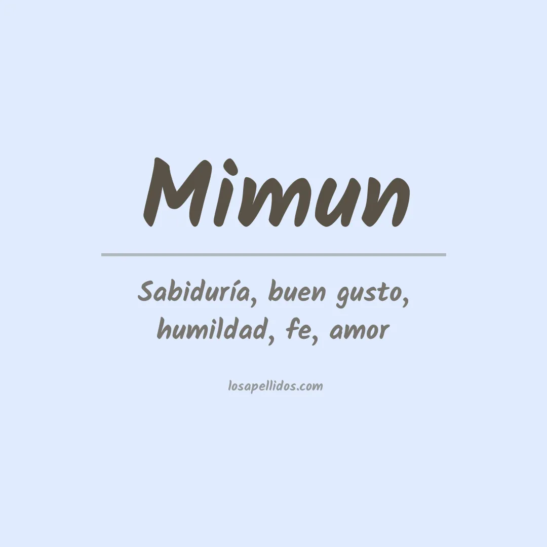 Apellido Mimun