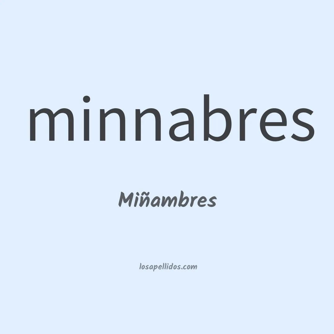 Miñambres en chino