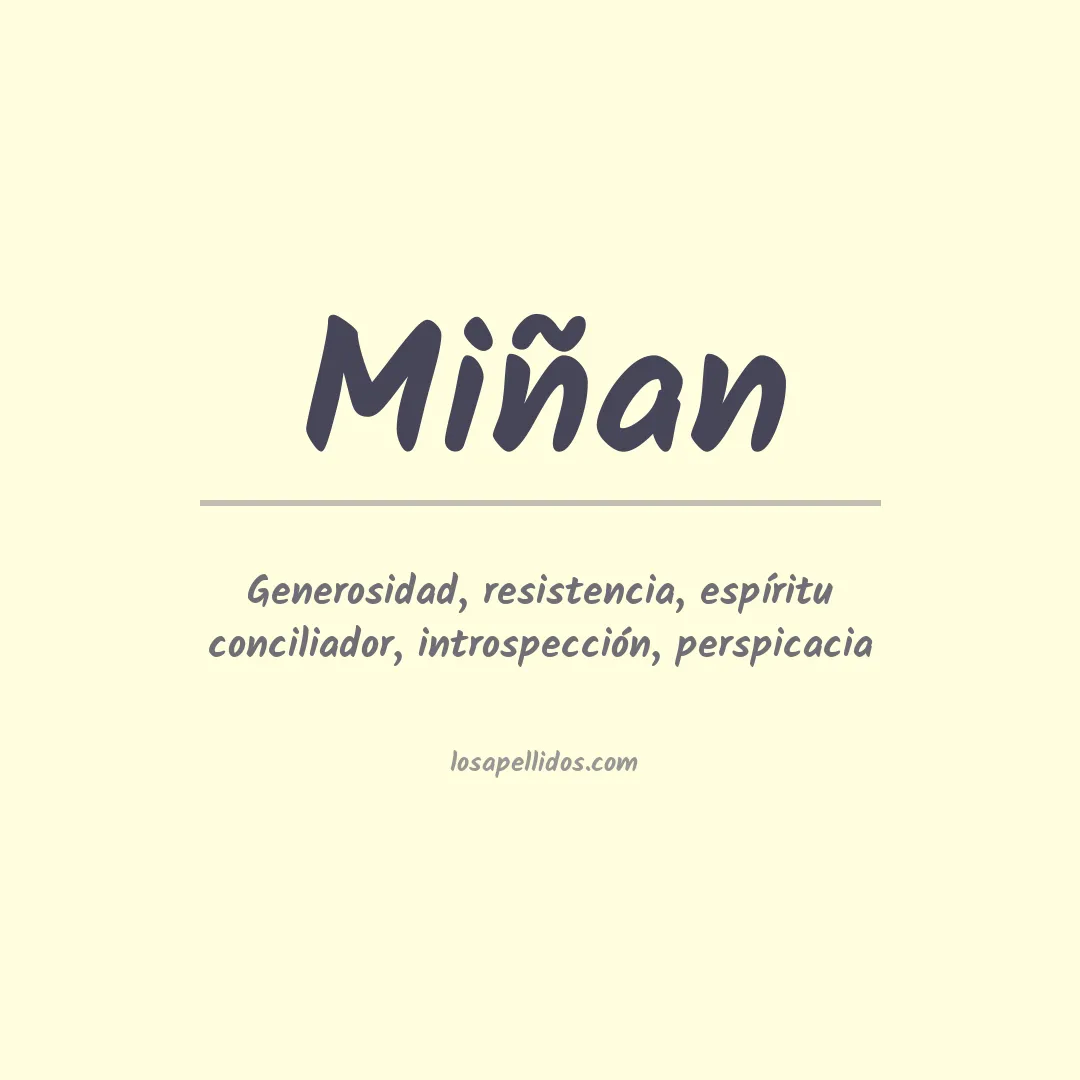 Apellido Miñan