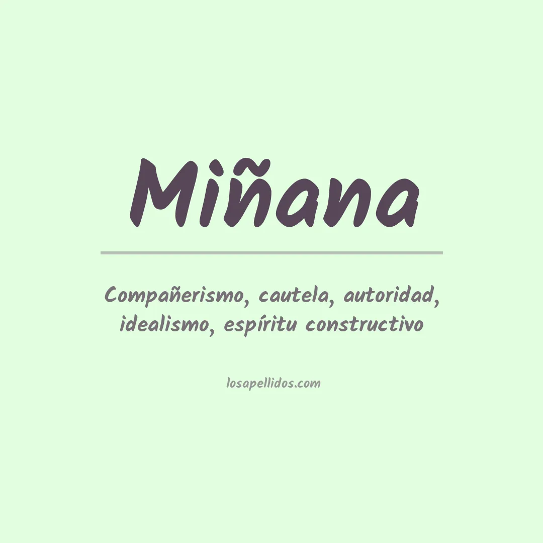 Apellido Miñana